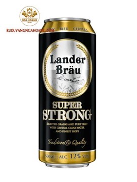 BIA LANDER BRAU SUPER STRONG 12% 500ML - THÙNG 12 LON