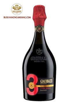 Vang Giacobazzi 3 Cuvee Rouge Sparkling Red Dry