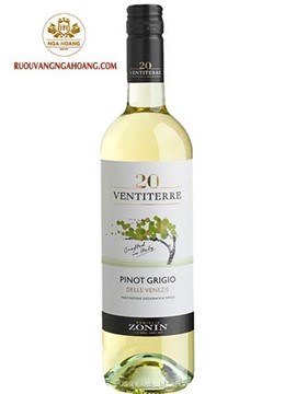 Vang Zonin 20 Ventiterre Pinot Grigio